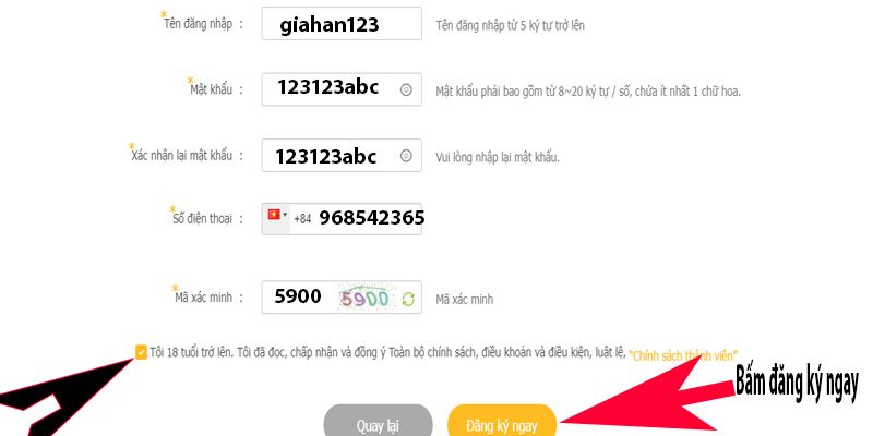 Chuẩn bị khi thực hiện đăng nhập SV368